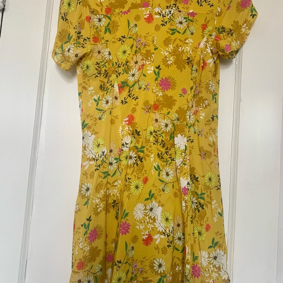Yellow Floral Dress - Velvet by Graham & Spencer - Picture 5 of 5